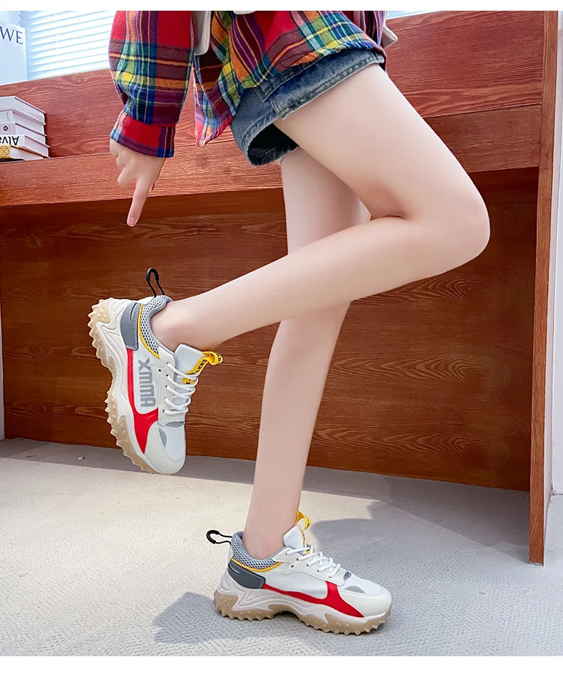 

Women Shoes 2021 Autumn Fashion Breathable Sneakers Ladies Platform Casual Sport Shoes Women Increase Running Shoes Zapatillas