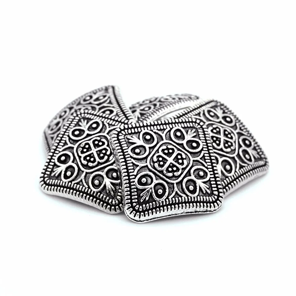 10 шт. металлический цветок резные антикварные серебряные пуговицы сделай сам для