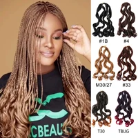 20 inches hair extension loose wave curl crochet hair braids hair pre streched braiding