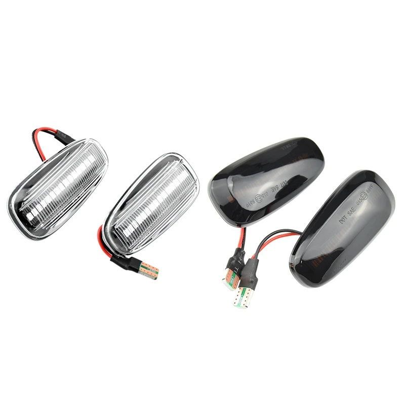 

Turn Signal Light, Dynamic Side Indicator Flowing Side Marker Repeater Smoke Compatible for Old Opel Astra Zafira