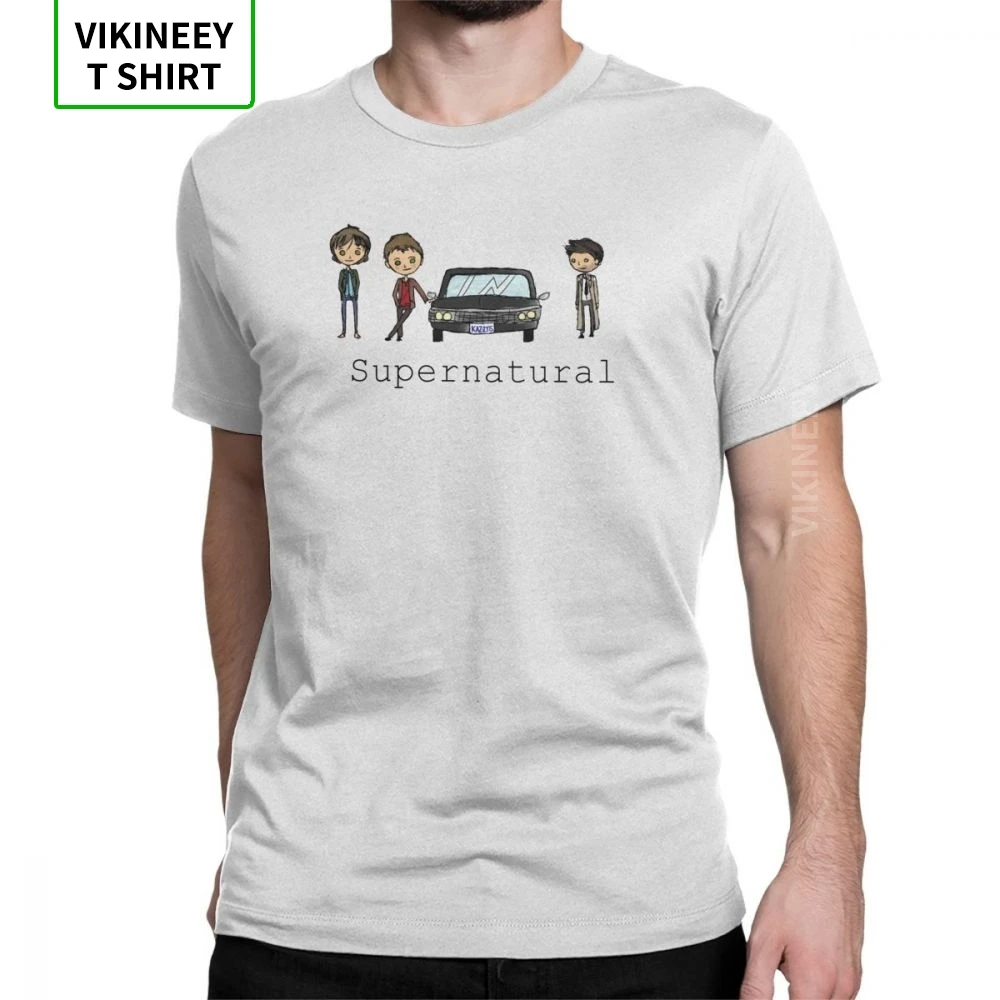 Мужские футболки Сверхъестественное Spn Brothers Angel Winston винтажная одежда с короткими