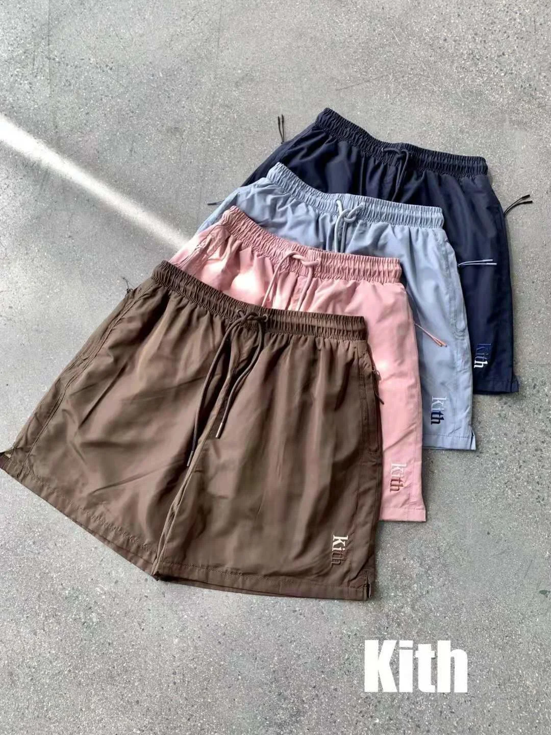

Street Brand High Kith Embroidery Simple Style Mesh Shorts Streetwear Techwear Women's Traf Men Pants Men's Clothing