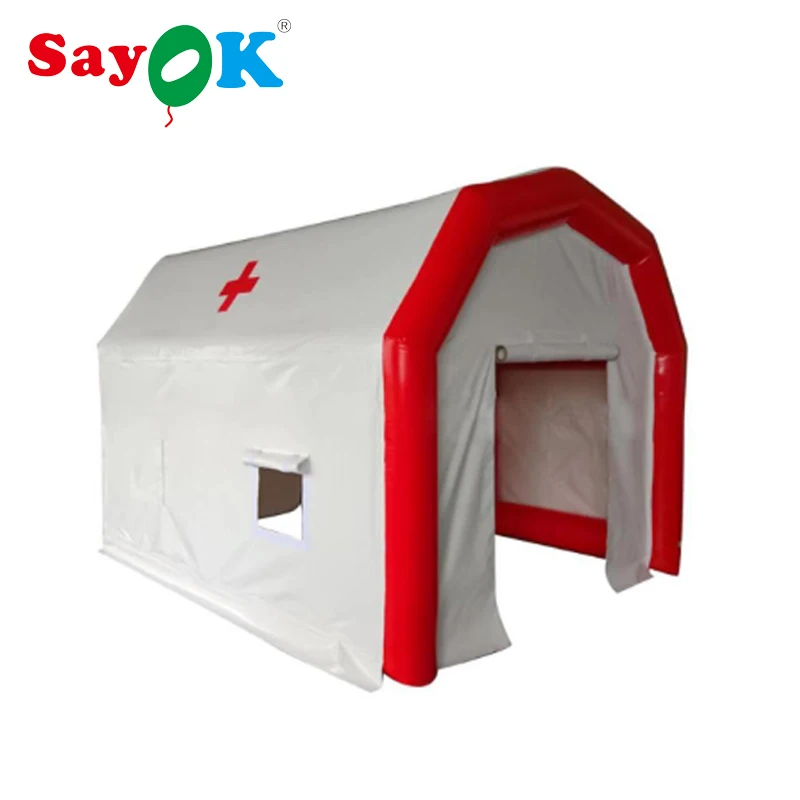 

Настраиваемая надувная медицинская палатка для аварийной спасательной быстрой установки, портативная палатка