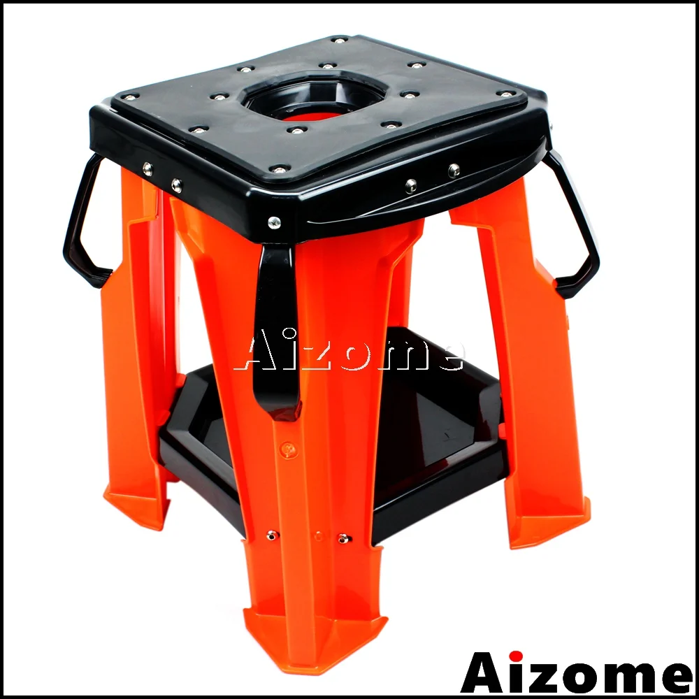 Грязеотталкивающая подставка для мотокросса для KTM Honda Yamaha Suzuki Kawasaki Moto Stand DRZ RM YZ XR мотоциклетная эндуро Рабочая подставка - Цвет: Оранжевый