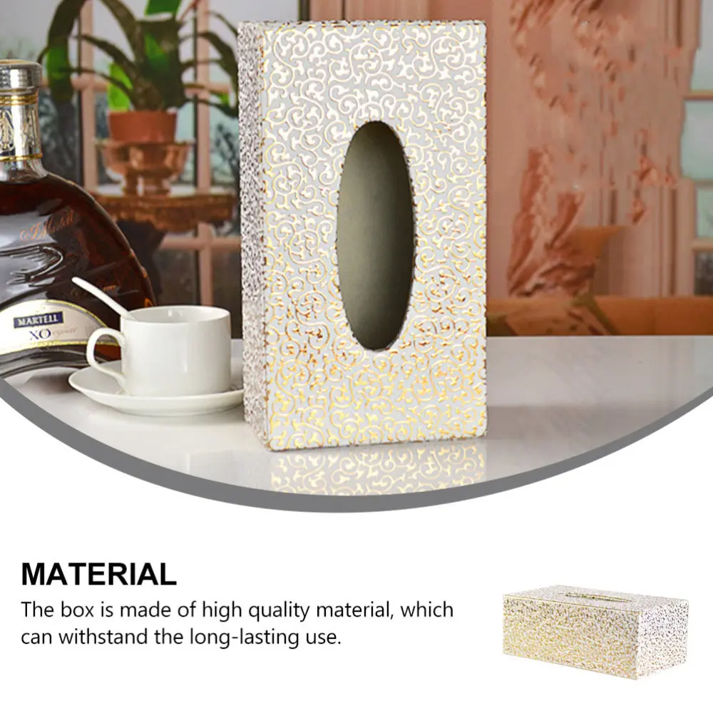 

1pc Convenient Tissue Box Tissue Holder Home Tissue Extraction Box Tissue Container
