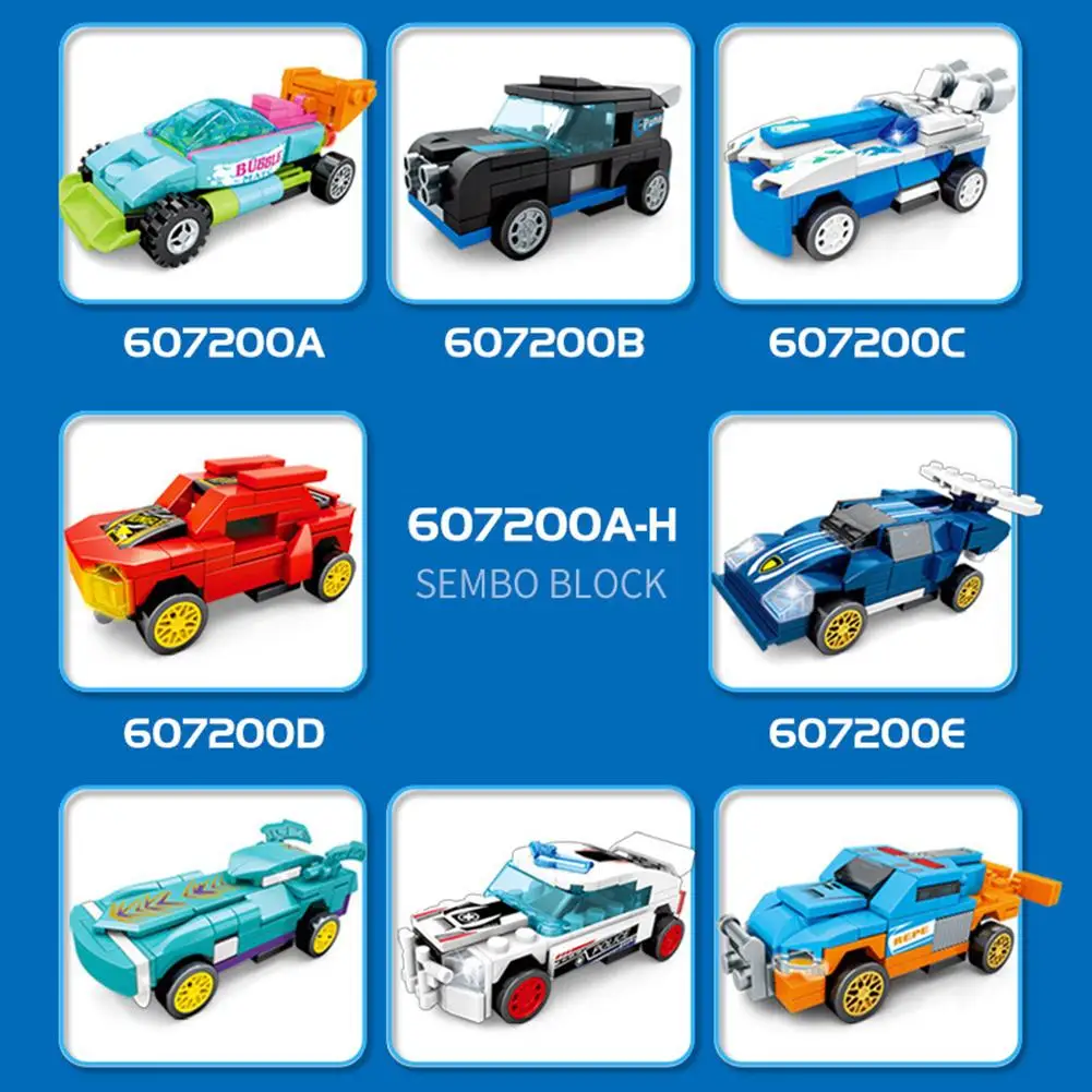 

Wind Fire Wheel Racing Car Return Force Model Children's Puzzle Put Together Boy's Gift Building Block Racing Toy (color Box)