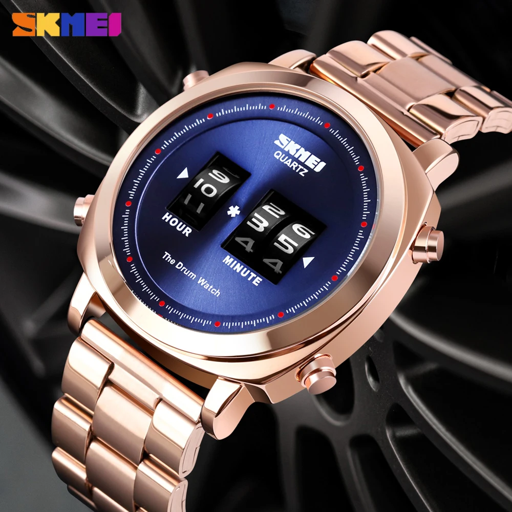 Часы наручные SKMEI Мужские Цифровые водонепроницаемые с стальным ремешком в