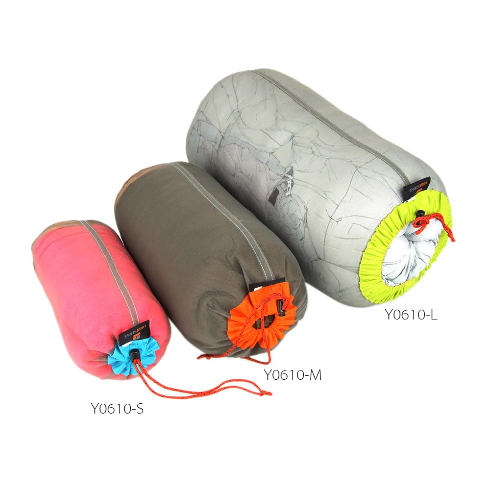 Набор для путешествий Сверхлегкий портативный мешок хранения вещей с сеткой на