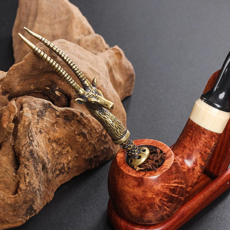 1 шт. Ретро латунный пресс для резьбы в виде оленя стержень шлифовки