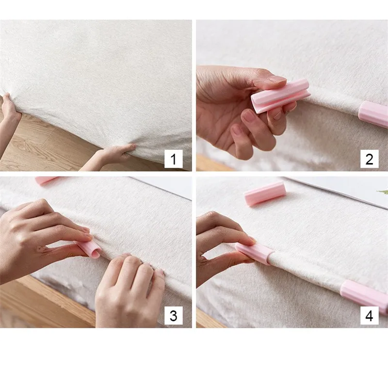 Зажимы для простыни пластиковые Нескользящие фиксаторы простыней подставки