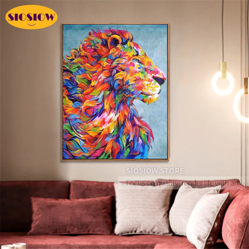 Набор для алмазной вышивки 5D сделай сам картина с животными квадратная Круглая