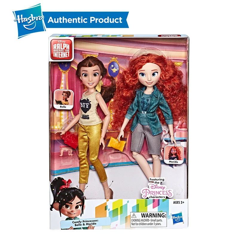 Hasbro Дисней Принцесса Ральф пробивается интернет кино куклы Белль и Мерида куклы с удобной одеждой и аксессуарами