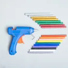 Горячее предложение 50 шт. 7 мм x 200 мм специальный термоплавкий клей для клеевого пистолета. Прозрачный, цвет, вспышка, светящийся, золотой и серебряный, розовое золото, черный