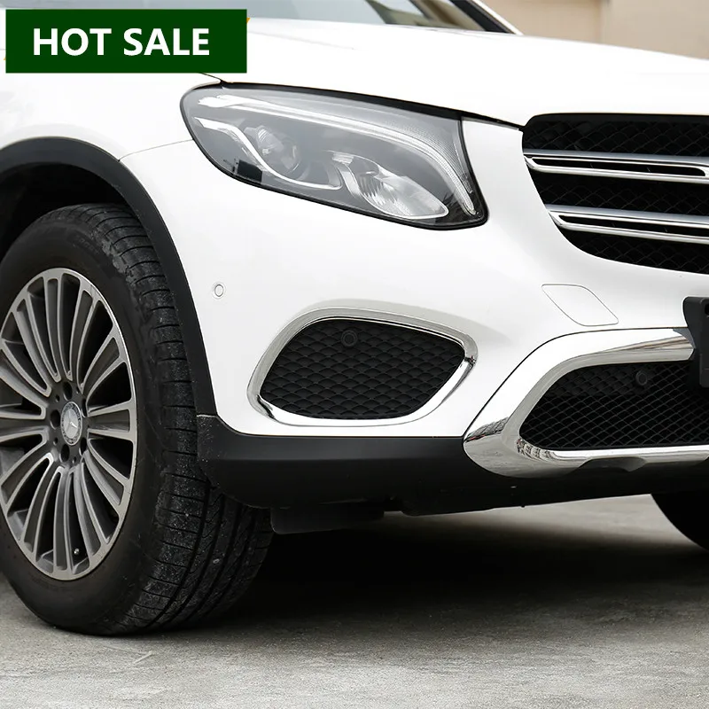 ABS хромированный передний бампер решетка противотумансветильник Крышка отделка