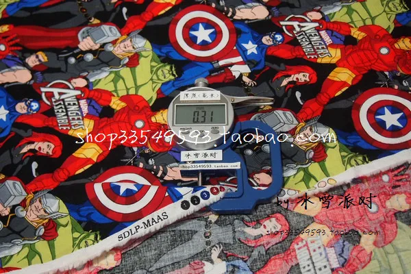140X100 см Marvel супер герой мстители хлопок пятностойкая ткань для девочки пошив одежды пэчворк DIY шитье