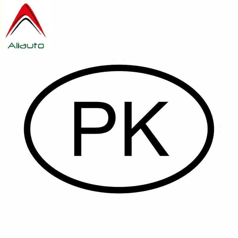Aliauto индивидуальная Автомобильная наклейка Pk Пакистан код страны овальная