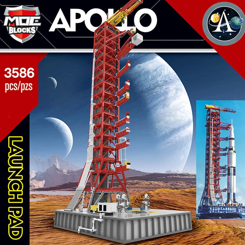 Конструктор Legoingly Ideas эксперт по сборке космическая ракета пусковая полка для Saturn