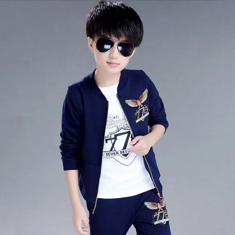 От 4 до 14 лет для мальчиков осень с логотипом в виде орла комплект детской одежды