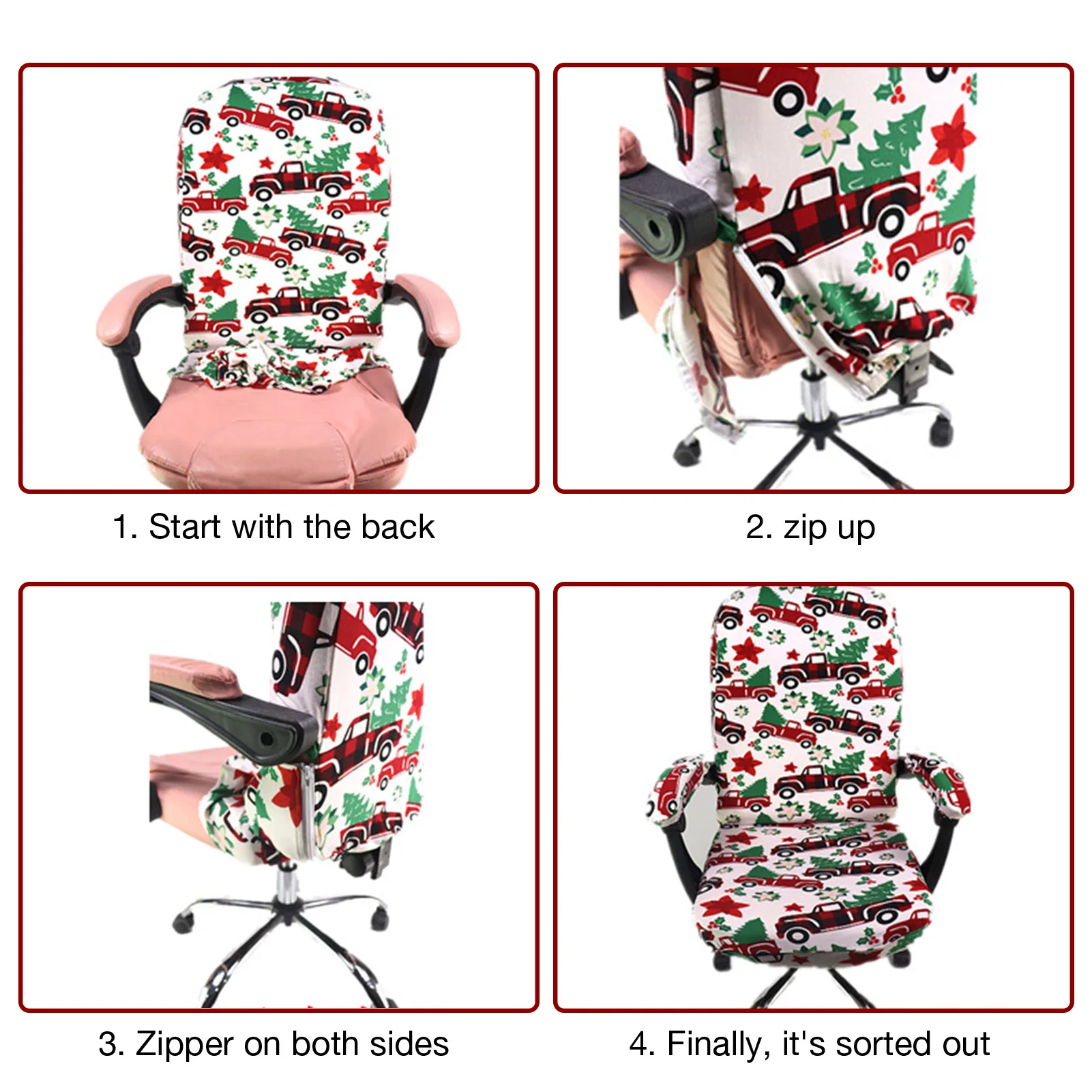 

Office Computer Chair Cover Printed Gaming Chair StretchProtector