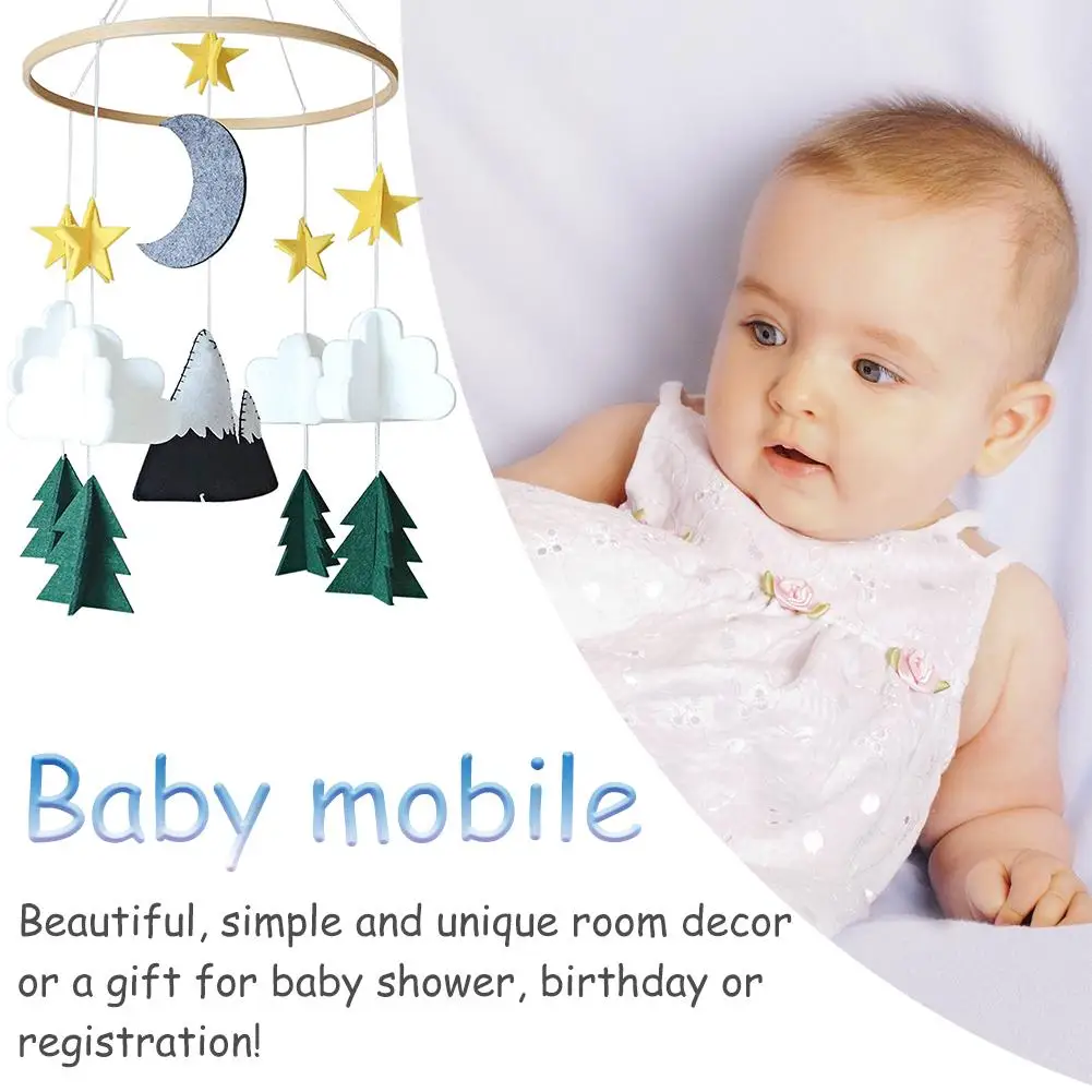 Мобильное подвесное украшение войлок для спальни мальчиков/девочек детская