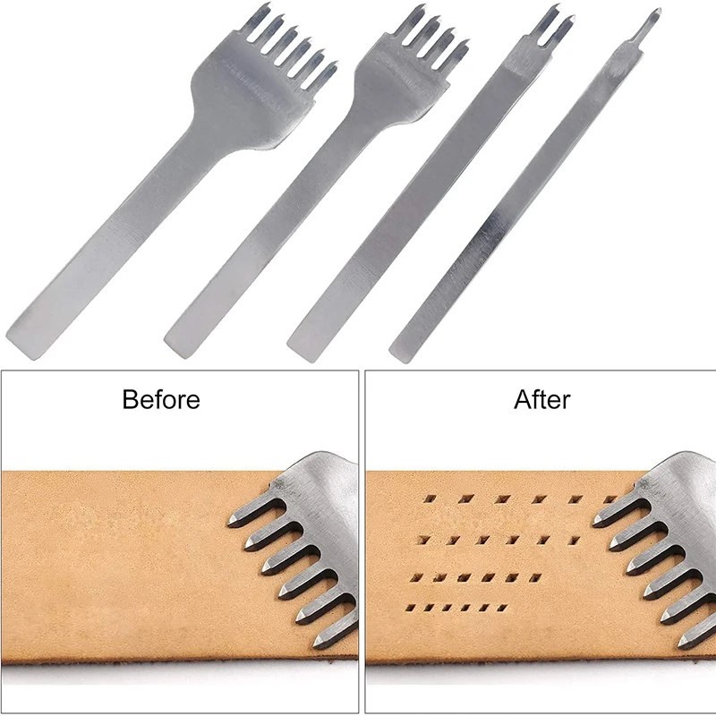 Кожаные рабочие инструменты кожа Ремесло Регулируемый кожаный Простроченный