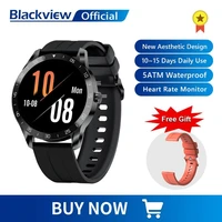 blackview x1 smartwatch 5atm waterproof heart rate men women sports clock sleep monitor ultra long battrey for ios android phone