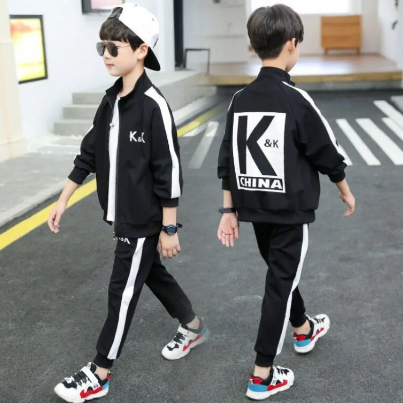 Детский спортивный костюм с буквенным принтом на Возраст 4-10 лет | Детская одежда