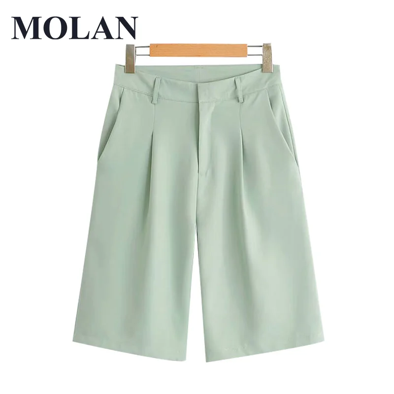 

Брюки женские прямые с высокой талией и боковыми карманами, в винтажном стиле