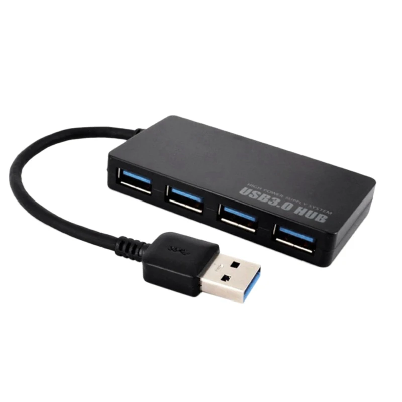 Ультра тонкая высокая Скорость 5 Гбит/с 4 Порты и разъёмы USB 3 0 HUB адаптер для