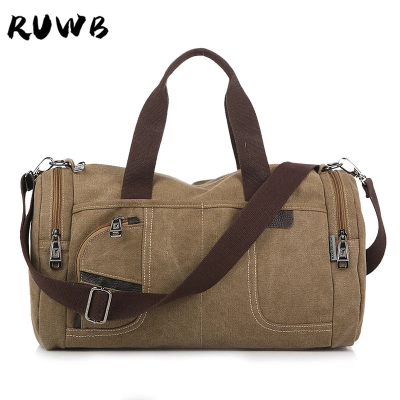 

Korean Style Men's Travel Handbag 2020 Summer Male Casual Wild Large Capacity Canvas Tote Bag Man Fashion Shoulder Messenger Bag