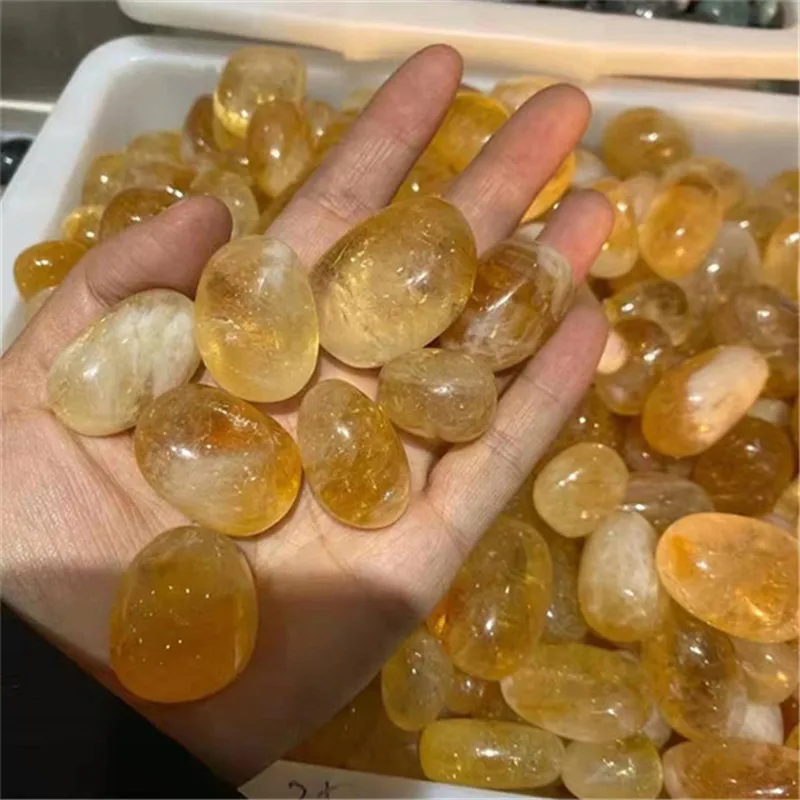Натуральный кварцевый бразильский цитрин хрустальные целебные камни для