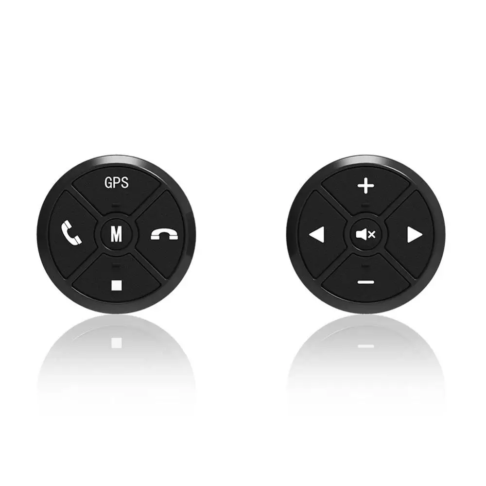Черная Универсальная автомобильная кнопка управления на руль 4Key музыка