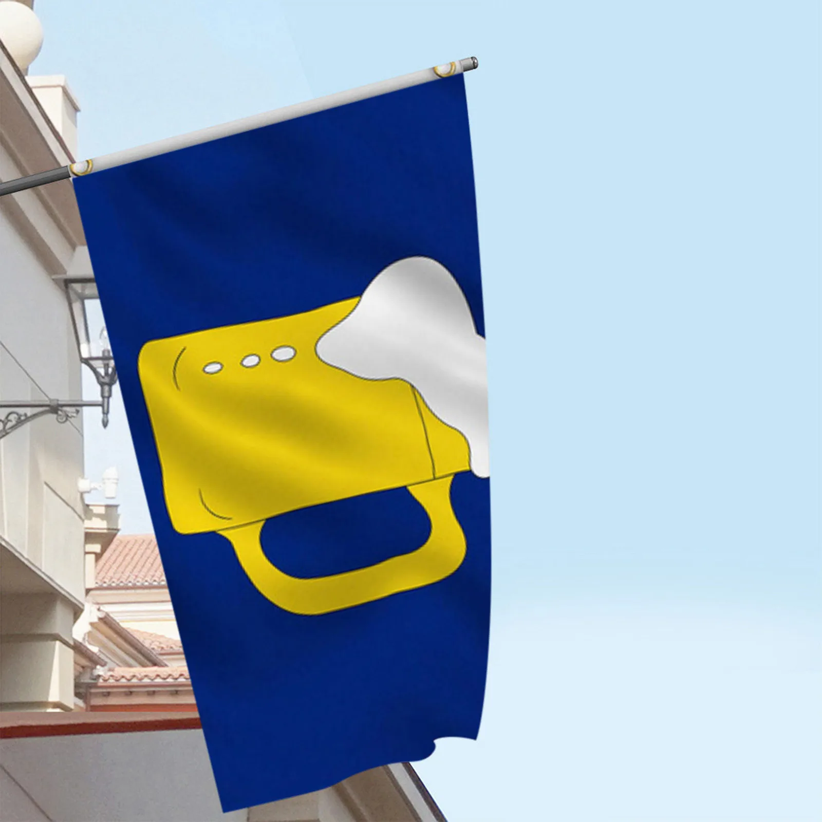 

Oktoberfest Bavaria Blue White Carnival Flag Garden Decoration Flag Lightweight Polyester FFT