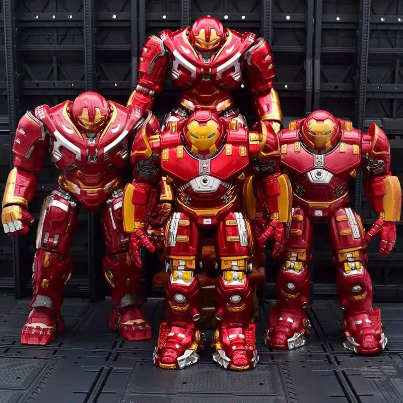 

Marvel The Avengers Iron Man Glowing Anti-hulk Armor Model Super Hero Action Figure Collection Model Statue Toys For Children's