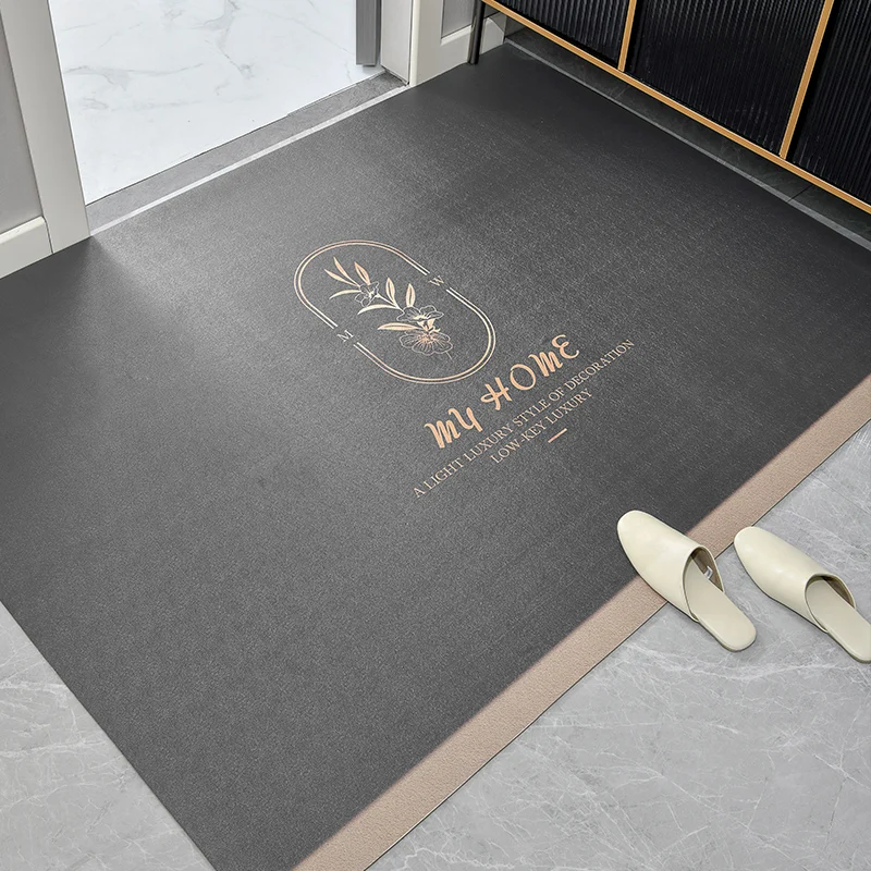 

Disposable Leather Entrance Door Mat Door Mat Household Waterproof Non-Slip Foot Mat Scrub Cutting Carpet