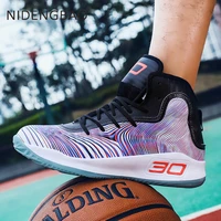 mens basketball shoes breathable non slip wearable sports shoes gym training athletic basketball sneakers for women lovers