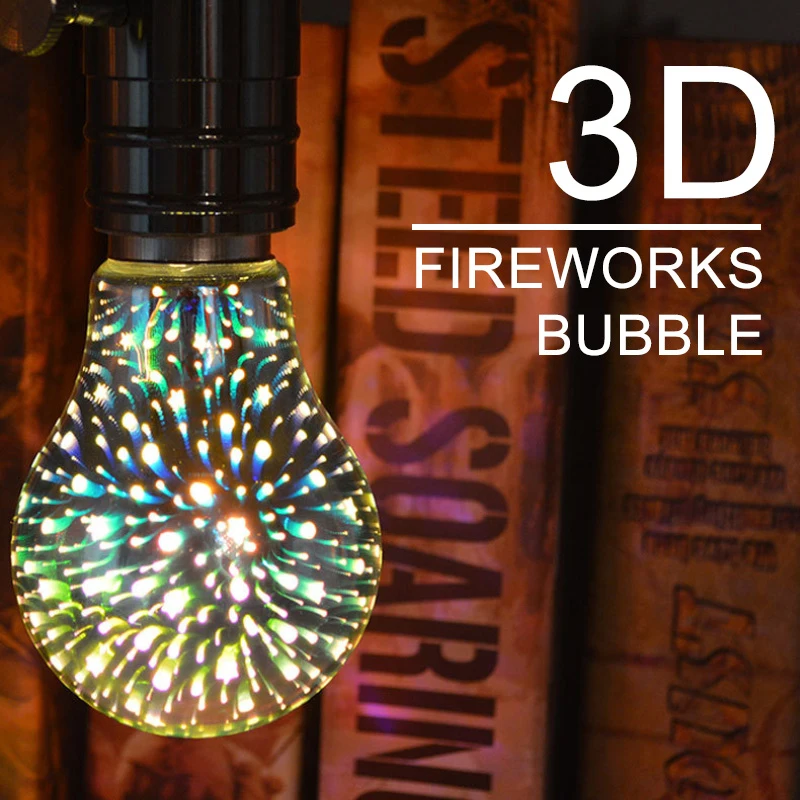 3D фейерверк лампа рождественское декоративное стекло шар тент держатель потолочного светильника подвесной светильник светодиодный фейерверк свет рождественский подарок дом Dec