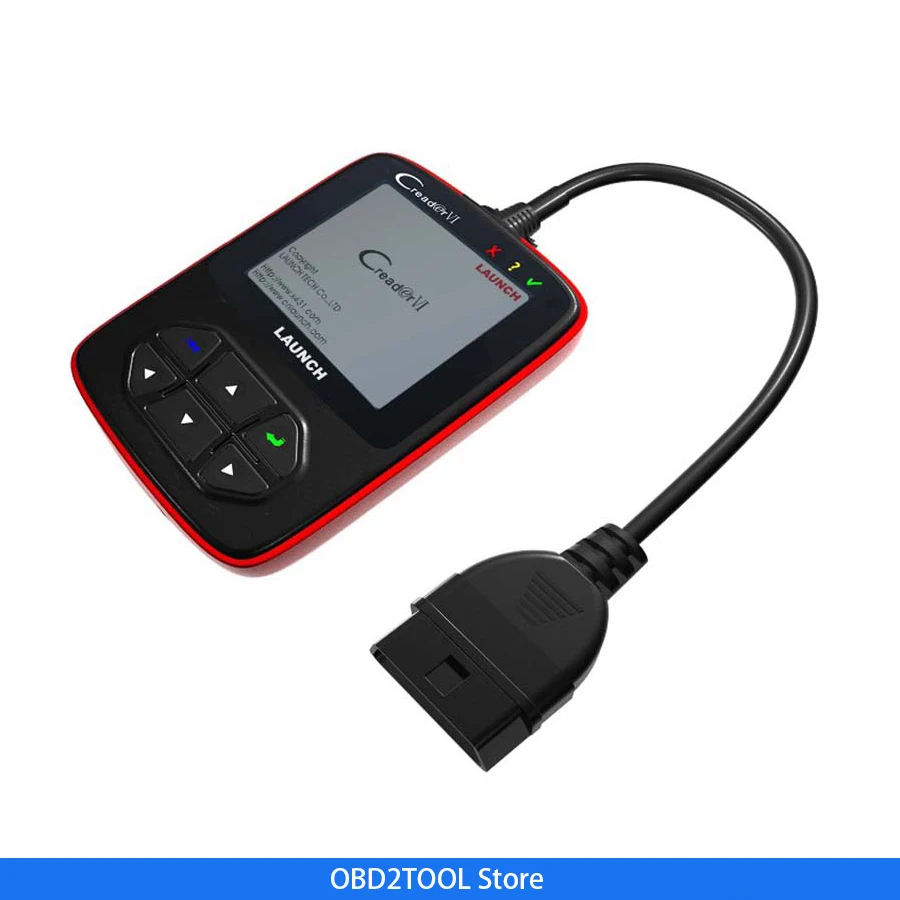 Считыватель кодов OBD2 2017 Оригинальный Creader VI creader 6 цветной экран обновление онлайн
