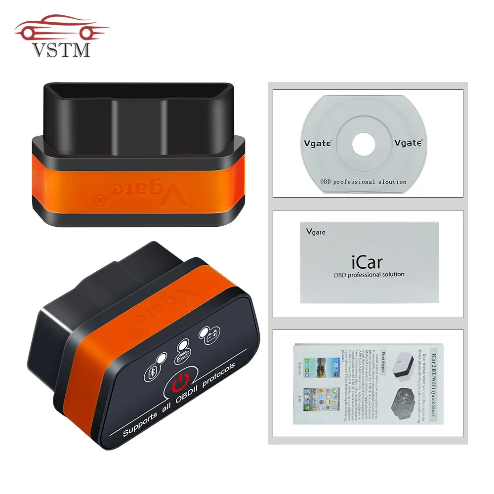 Icar2 OBD2 ELM327 V1.5 Android Bluetooth/WIFI адаптер Автомобильный сканер автомобильный