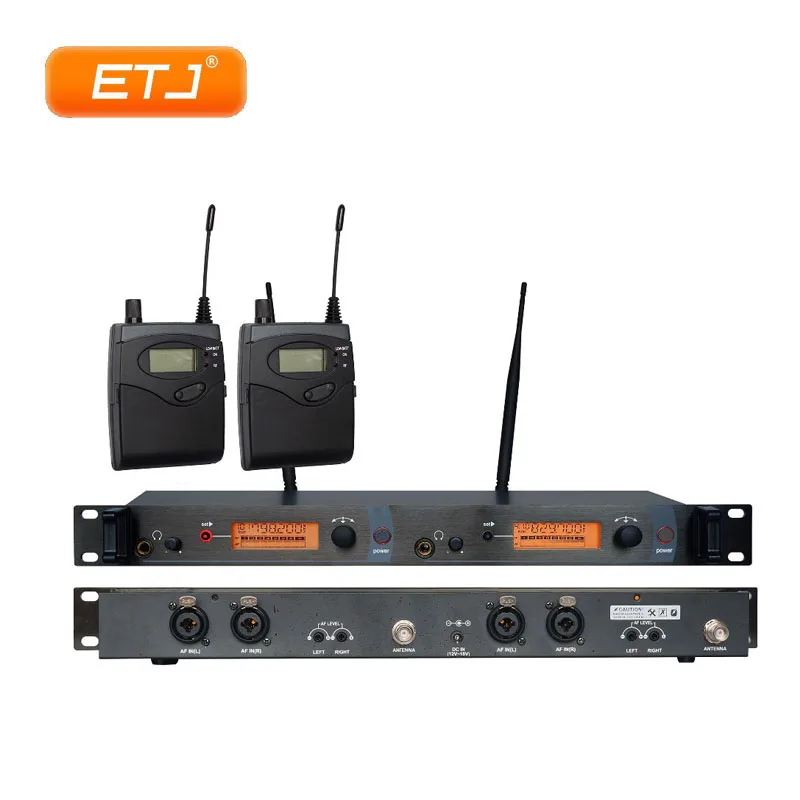 Профессиональная UHF Беспроводная система ушного монитора SR2050 IEM 2 ресивера