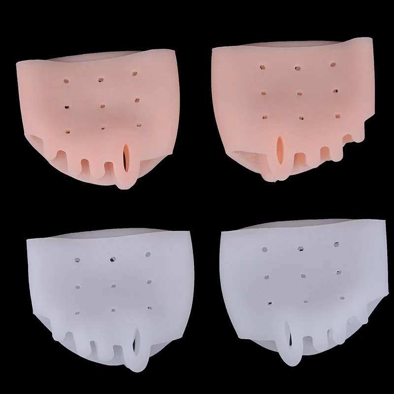 1 Pair Foot Care Tool Silicone Five Holes honeycomb Hallux Valgus Orthopedic Braces Toe Corrector Thumb Bone Orthotics | Красота и