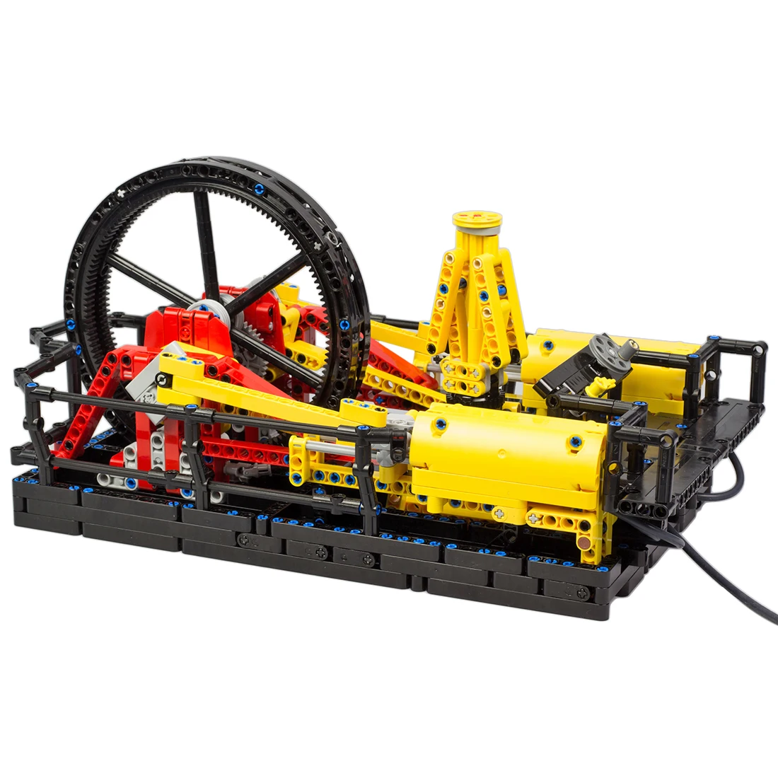 

(Customized)1245Pcs MOC-26403 Pneumatic Building Block Set Steam Engine Display Model