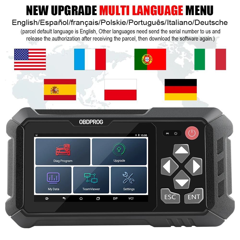 OBDPROG M500 OBD2 автомобильный сканер профессиональный инструмент регулировки пробега