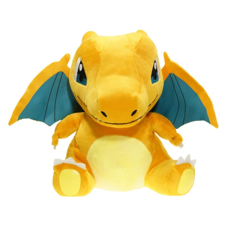 

High Quality 30CM Blue Yellow Charizard Animal Dolls Cartoon Plush Toys Soft Kids Gifts