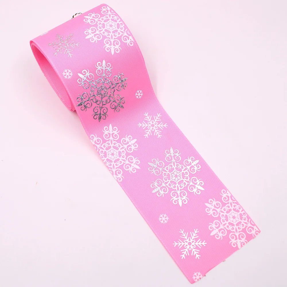 Новогодняя серия корсажные ленты в виде снежинок 3 дюйма (75 мм) 2 ярда аксессуары