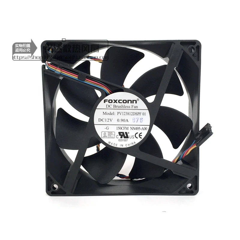 Новый оригинальный PV123812DSPF 01 (12 см) 12038 12V 0.90A форм-фактор настольного ПК Вентилятор