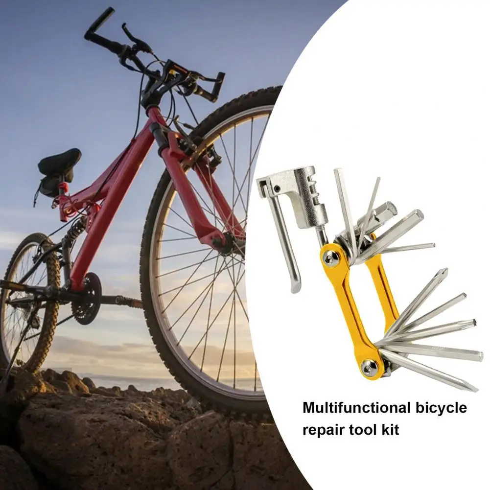 

Bike Screwdriver Wrench Versatile Multifunction Bicycle Repairing Fixing Tool Mini Bike Wrench Tool for Cycling