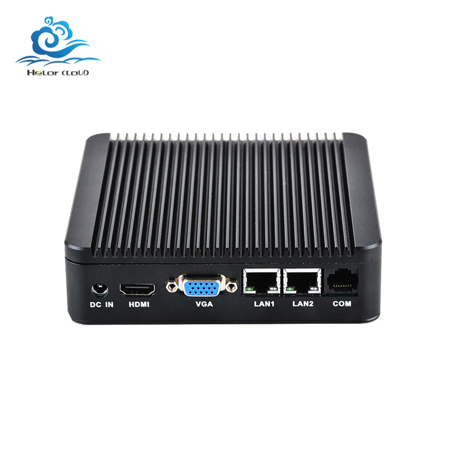 HLY безвентиляторный мини ПК Celeron J1900 четырехъядерный двойной LAN Windows 10 HDMI VGA WiFi семейный компьютер настольный ПК