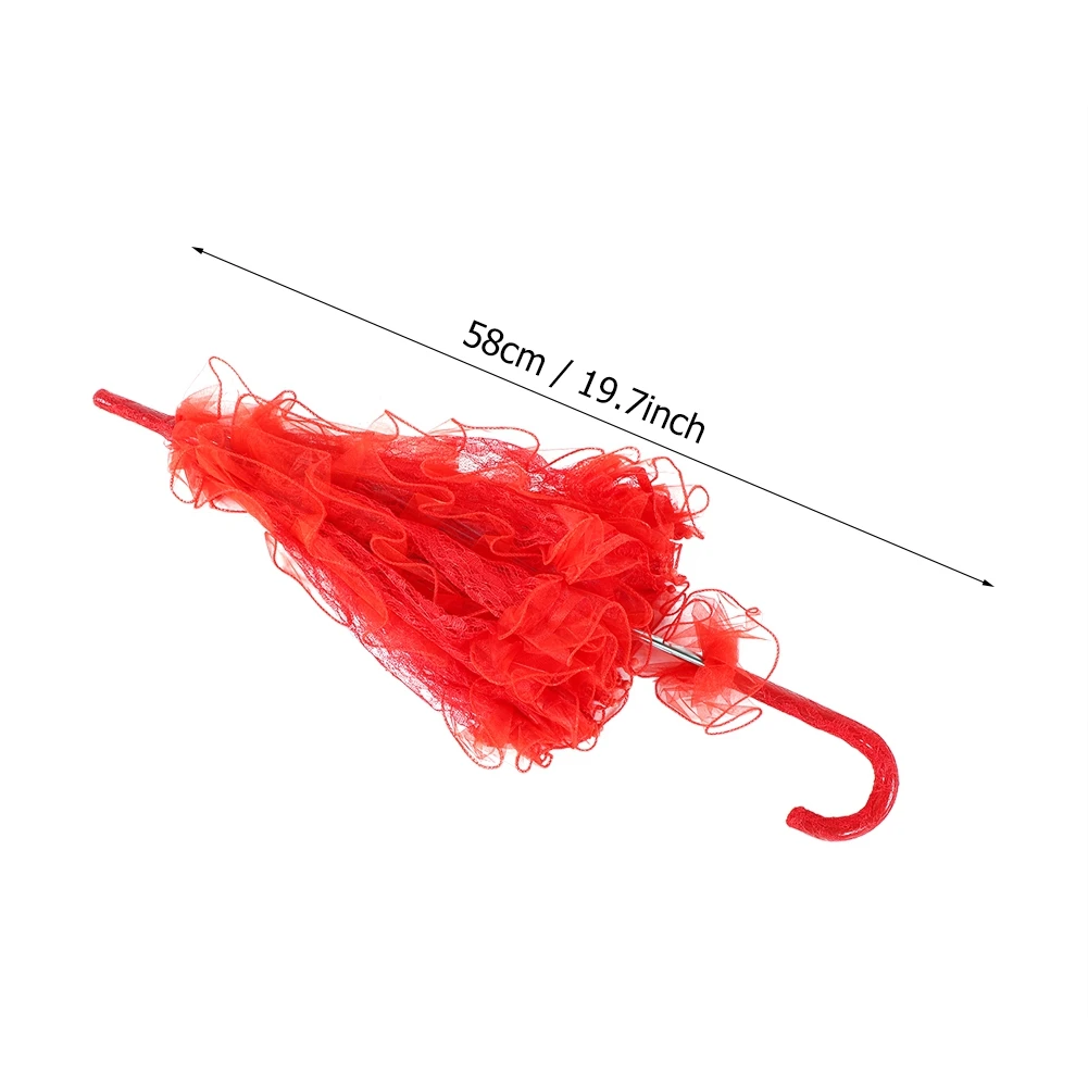 Зонт Свадебный кружевной для невесты многоцветный реквизит сценических танцев