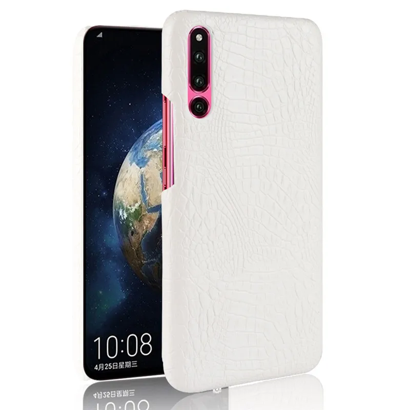 Белый For Huawei P30 phone case Luxury PU leather TPU crocodile Silicone Cover Shockproof Case For Huawei P30 P 30 protective case bag - Цвет: Белый